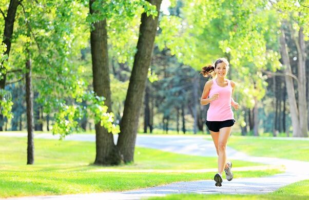 Running in the park for active fat burning