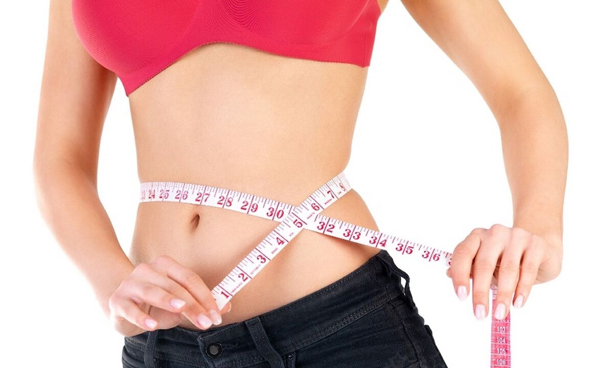 waist measurement with weight loss of 10 kg per month